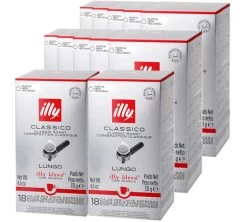 216 Dosettes ESE Lungo Normal Rouge - ILLY