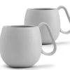Lot De 2 Tasses En Porcelaine Light Grey Nina 28cl - Viva Scandinavia