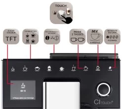 Melitta Caffeo CI-Touch Noire F630-102 Garantie 3 Ans 9 Melitta Caffeo CI-Touch Noire F630-102 Garantie 3 Ans -Cafe Lux Magasin 3 melitta caffeo ci touch f630 102