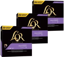 Pack 3x20 Capsules Lungo Profondo Compatibles Nespresso® - L'OR ESPRESSO