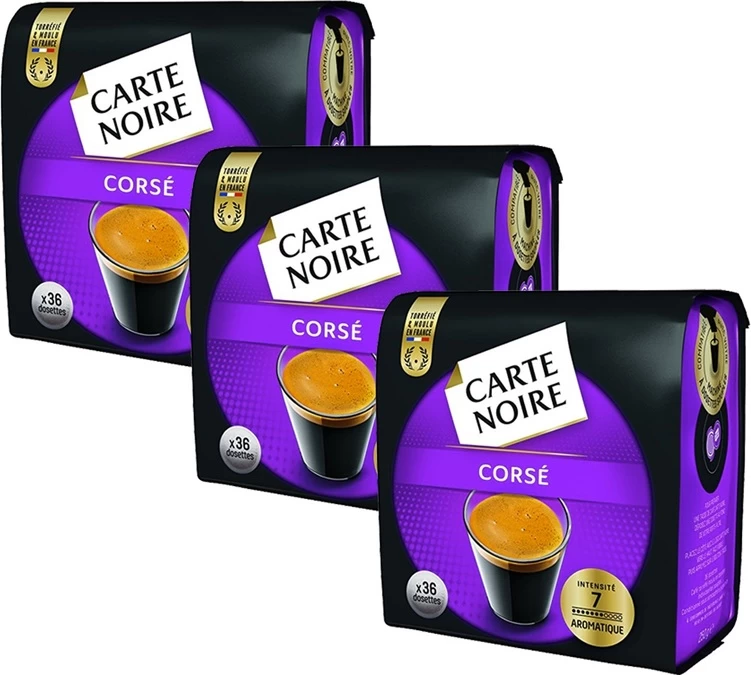 108 Dosettes Souples N°6 Corsé - CARTE NOIRE 1 108 Dosettes Souples N°6 Corsé - CARTE NOIRE