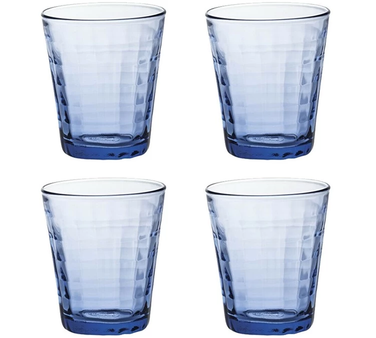 4 Verres Prisme Marine 27.5 Cl - Duralex 1 4 Verres Prisme Marine 27.5 Cl - Duralex