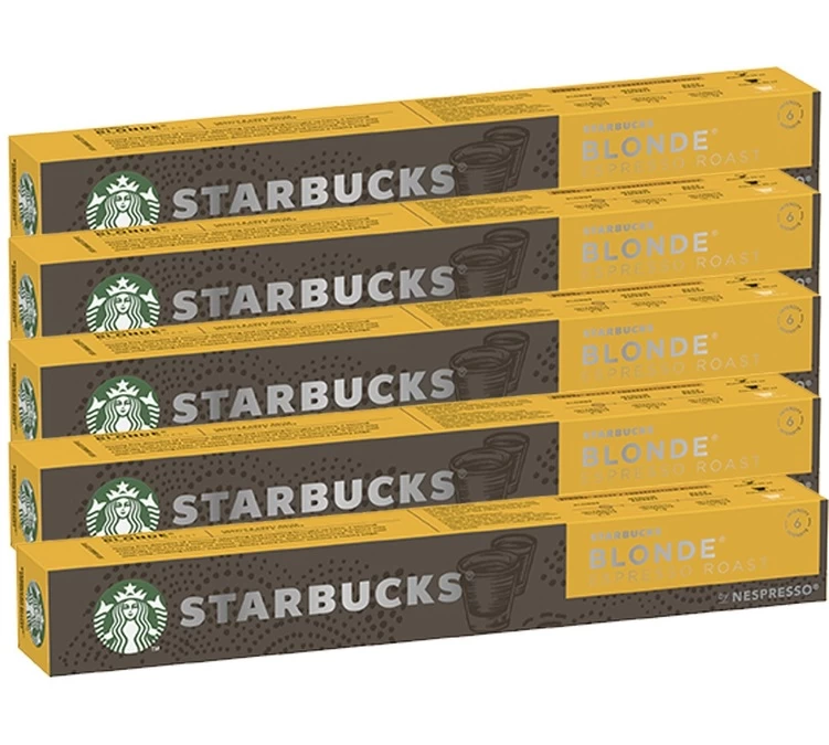 50 Capsules Starbucks Compatibles Nespresso® - Blonde Espresso Roast 1 50 Capsules Starbucks Compatibles Nespresso® - Blonde Espresso Roast