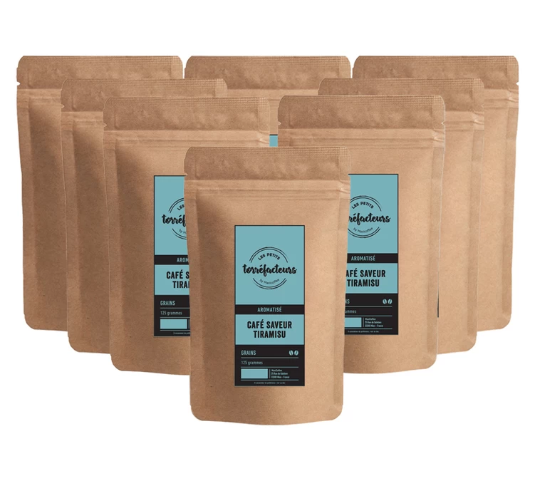 8x125 G Café En Grain - Saveur Tiramisu LES PETITS TORREFACTEURS 1 8x125 G Café En Grain - Saveur Tiramisu LES PETITS TORREFACTEURS
