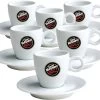6 Tasses Et Sous-tasses Expresso Caffè Vergnano