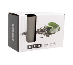 Mugs Isothermes OGO Living En Grès Gris 20cl X2 -Cafe Lux Magasin 7912021 2