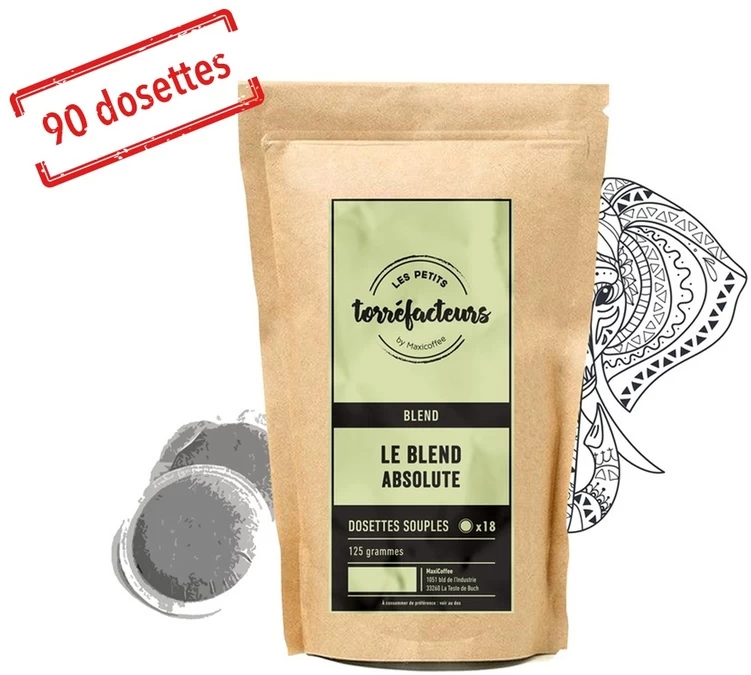 90 Dosettes Souples - Le Blend Absolute - LES PETITS TORREFACTEURS 1 90 Dosettes Souples - Le Blend Absolute - LES PETITS TORREFACTEURS