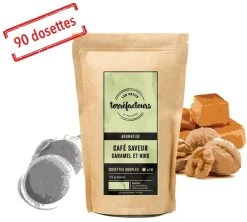 90 Dosettes Souples - Saveur Caramel/Noix - LES PETITS TORREFACTEURS
