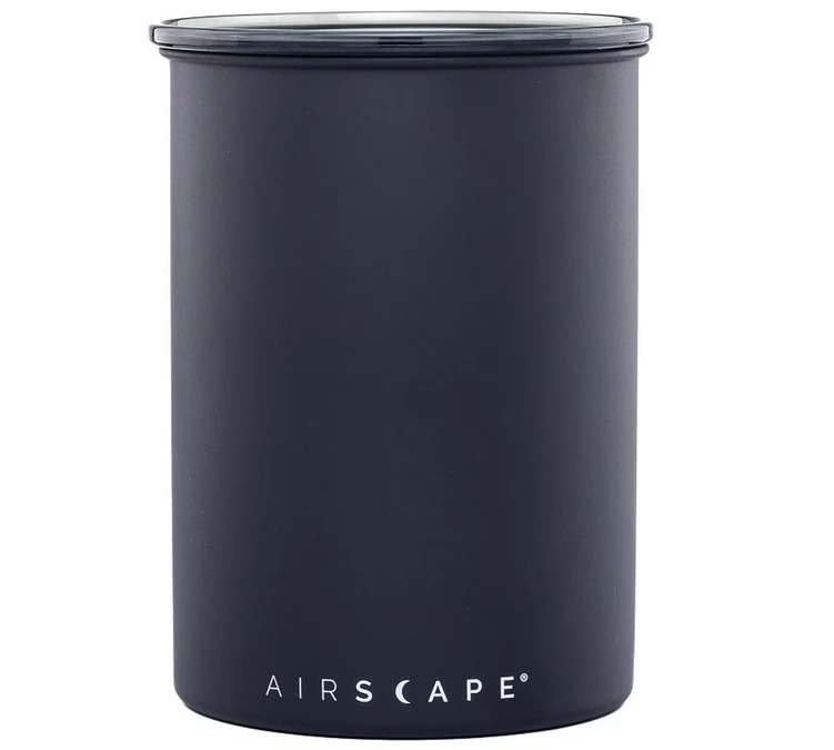 Boîte Conservatrice Inox Noir Mat Vide D'air 500g - Airscape 1 Boîte Conservatrice Inox Noir Mat Vide D'air 500g - Airscape