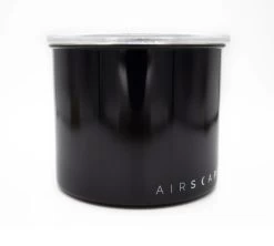 Boîte Conservatrice Inox Noir Brillant Avec Vide D'air 250g - Airscape