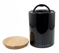 Boîte Conservatrice Céramique Noire Avec Vide D'air 500g - Airscape -Cafe Lux Magasin airscapenoir3