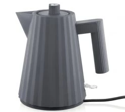 Bouilloire électrique 1L Plissé Grise - ALESSI