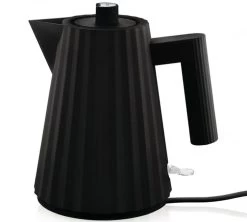 Bouilloire électrique 1L Plissé Noir MDL06/1 B - ALESSI