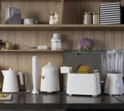 Set Petit Déjeuner Gamme Plissé Blanc ALESSI -Cafe Lux Magasin alessi presse agrume plisseb4 3