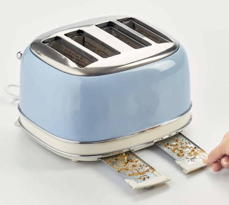 Grille Pain - Vintage 156 4 Slices Bleu- 00C015604AR0 - ARIETE 3 Grille Pain - Vintage 156 4 Slices Bleu- 00C015604AR0 - ARIETE – Image 3