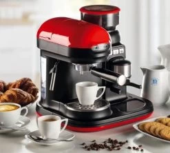 Machine Expresso Avec Broyeur ARIETE Moderna 1318 Rouge 9 Machine Expresso Avec Broyeur ARIETE Moderna 1318 Rouge -Cafe Lux Magasin ariete moderna rouge 5