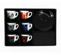Tasses - ZICAFFE - Tasses Et Sous-tasses The Art Of Espresso 7 Cl -Cafe Lux Magasin boite 6tasses