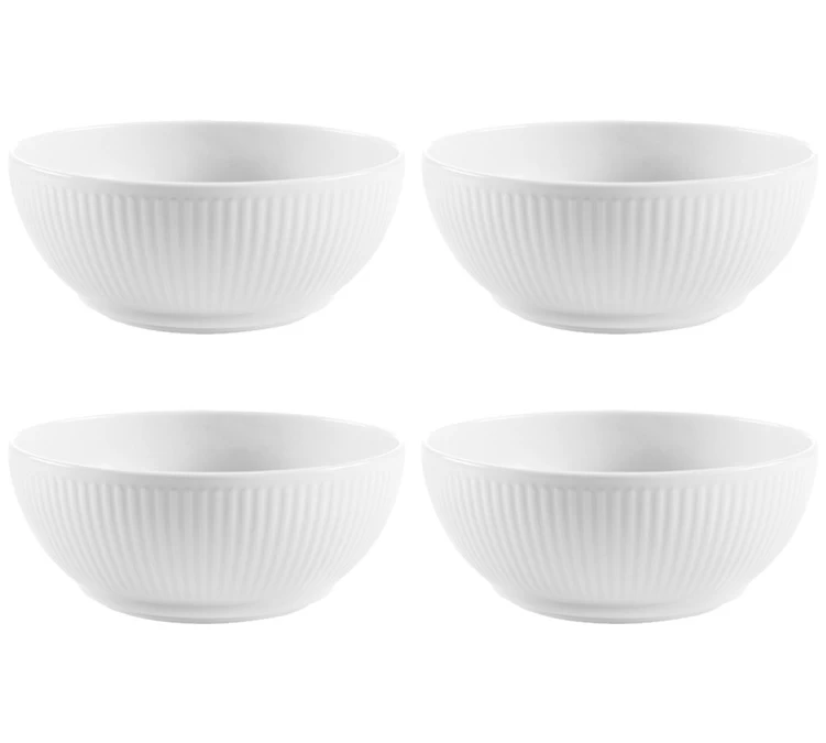 Set De 4 Bols Douro - Porcelaine Blanche - 48 Cl - BODUM 1 Set De 4 Bols Douro - Porcelaine Blanche - 48 Cl - BODUM