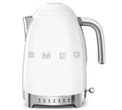 Bouilloire SMEG KLF04WHEU Blanc - Température Réglable + Offre Cadeau