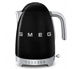 Bouilloire SMEG - Température Réglable - KLF04BLEU Noire 1,7 L + Offre Cadeau