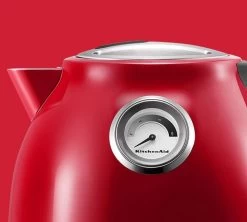 Bouilloire KitchenAid Rouge Pomme D'Amour 1,5L - 5KEK1522ECA + Offre Cadeau 13 Bouilloire KitchenAid Rouge Pomme D'Amour 1,5L - 5KEK1522ECA + Offre Cadeau -Cafe Lux Magasin bouil zoom rouge