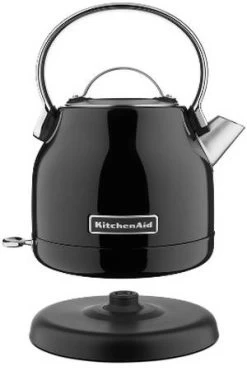 Bouilloire KitchenAid Noire - Onyx - 1.25L + Offre Cadeau 10 Bouilloire KitchenAid Noire - Onyx - 1.25L + Offre Cadeau -Cafe Lux Magasin bouilloire sans fil noir onyx