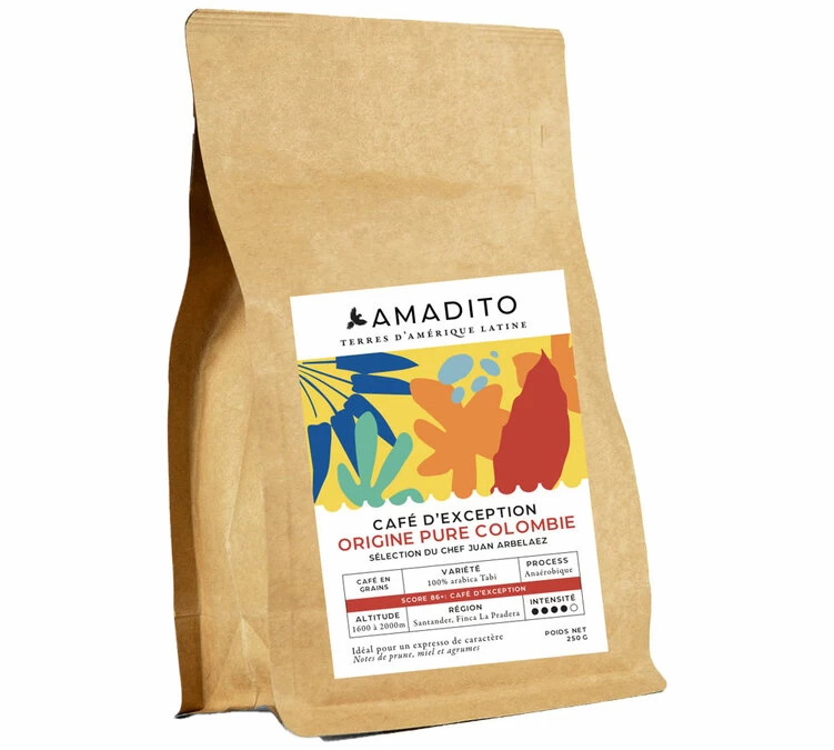 250 G Café En Grain Pure Origine Colombie - AMADITO 1 250 G Café En Grain Pure Origine Colombie - AMADITO
