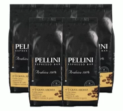 5x1Kg Café En Grain Gran Aroma N°3 - Pellini