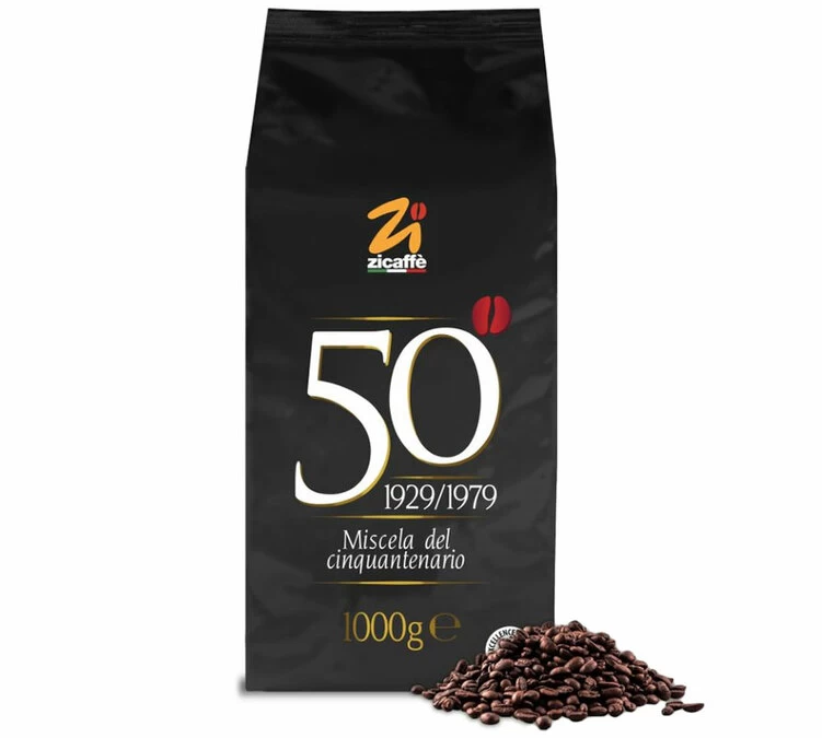 Café En Grains Cinquantenario Zicaffè 1kg 1 Café En Grains Cinquantenario Zicaffè 1kg