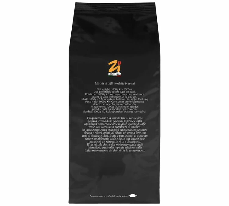 Café En Grains Cinquantenario Zicaffè 1kg 3 Café En Grains Cinquantenario Zicaffè 1kg – Image 3