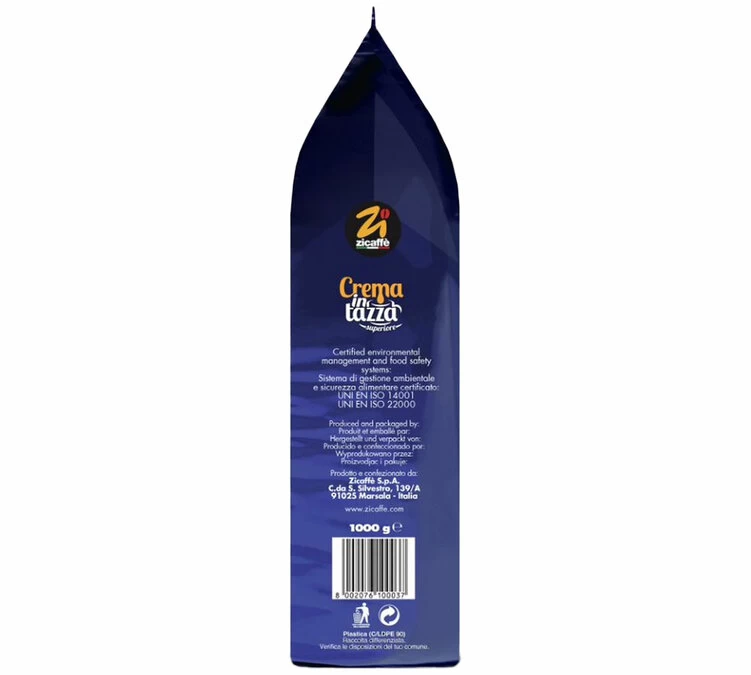 1kg Café En Grains Crema In Tazza Superior - ZICAFFE 4 1kg Café En Grains Crema In Tazza Superior - ZICAFFE – Image 4