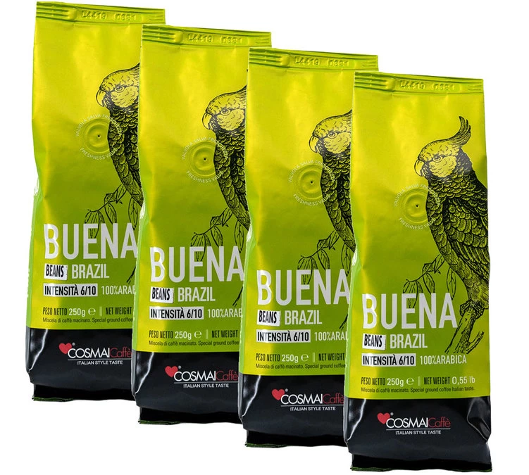 Café En Grains Brésil Buena - 100% Arabica - 1kg - Cosmai 1 Café En Grains Brésil Buena - 100% Arabica - 1kg - Cosmai