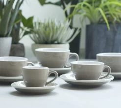 Tasses - LOVERAMICS - Espresso Et Sous-tasses Egg Denim 8cl X6 -Cafe Lux Magasin egg ambiance 2