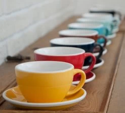 Tasses - LOVERAMICS - Cappuccino Et Sous-tasses Rouge Egg 20 Cl -Cafe Lux Magasin eggcollection 9