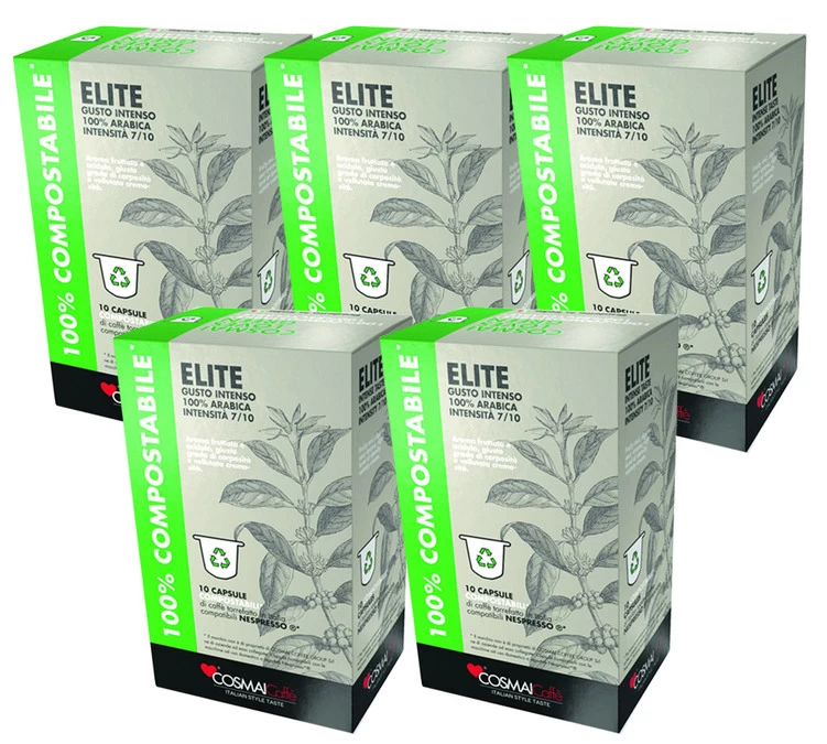 50 Capsules Elite - Compatible Nespresso® - CAFFE COSMAI 1 50 Capsules Elite - Compatible Nespresso® - CAFFE COSMAI