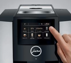 JURA S8 Moonlight Silver Smart Connect Inclus Garantie 3 Ans -Cafe Lux Magasin expresso broyeur s8 moonlight silver ecran tactile ambiance