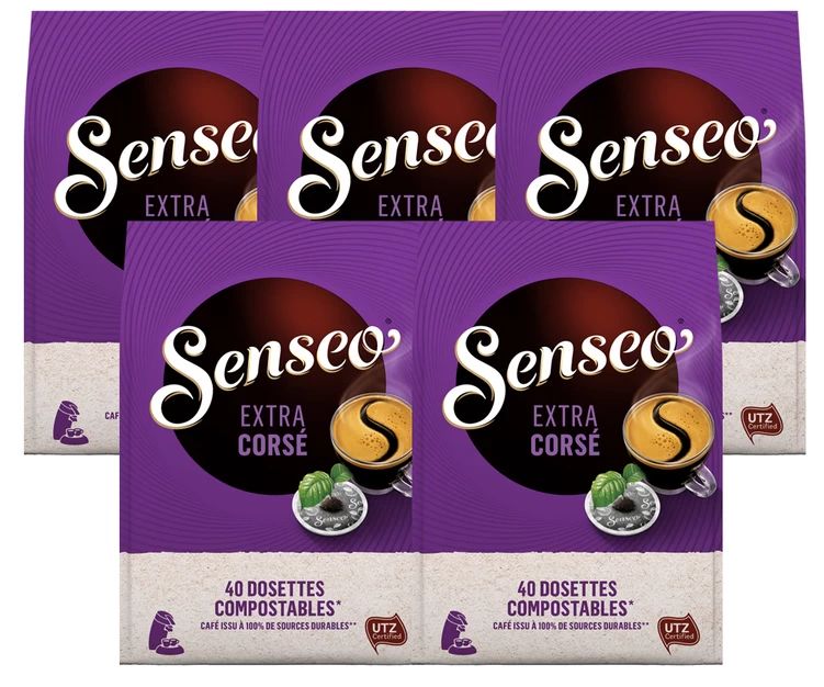 Pack 200 Dosettes Souples Extra Corsé - SENSEO 1 Pack 200 Dosettes Souples Extra Corsé - SENSEO