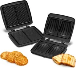 Gaufriers Frifri Multex WA102 Noir + Gaufrettes + Croquemonsieurs -Cafe Lux Magasin gaufrier frifri wa102 3