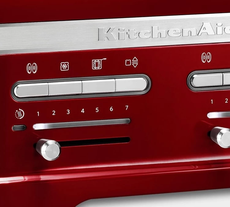 Toaster KitchenAid 5KMT4205ECA Artisan Rouge Pomme D'Amour - 4 Fentes 4 Toaster KitchenAid 5KMT4205ECA Artisan Rouge Pomme D'Amour - 4 Fentes – Image 4
