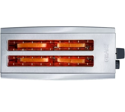 Grille Pain 2 Fentes Larges Inox - Graef TO100EU 2 Grille Pain 2 Fentes Larges Inox - Graef TO100EU – Image 2