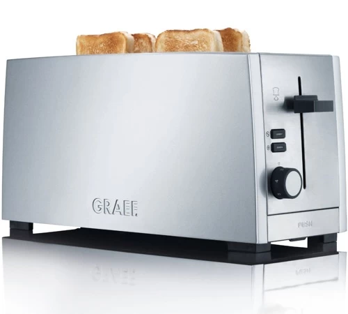 Grille Pain 2 Fentes Larges Inox - Graef TO100EU 1 Grille Pain 2 Fentes Larges Inox - Graef TO100EU