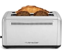 Grille Pain GP540A Inox 2 Fentes Extra Longues - Riviera Et Bar -Cafe Lux Magasin grille pain riviera et bar gp540a 3