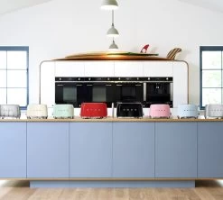 Grille-pain TSF02BLEU 4 Tranches Noir - SMEG -Cafe Lux Magasin grille pain smeg coloris