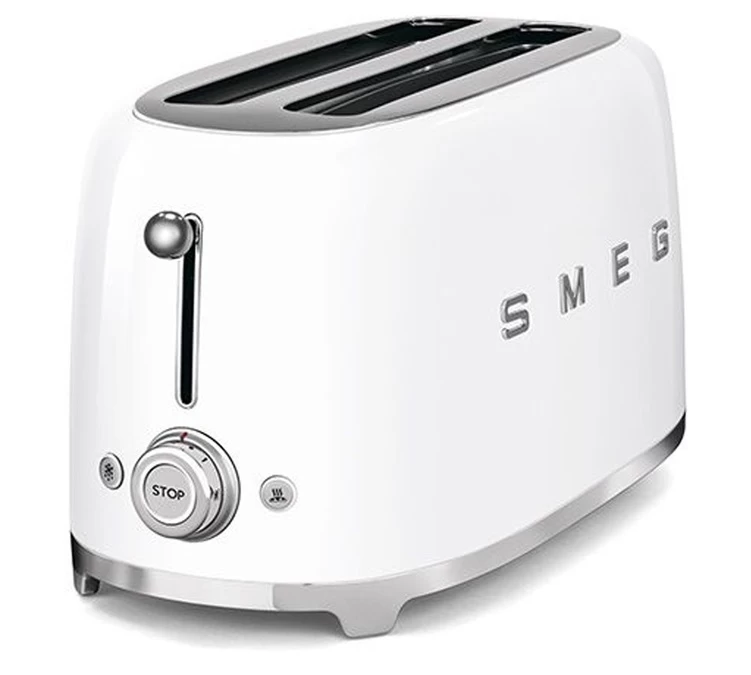 Grille-pain Smeg TSF02WHEU 4 Tranches Blanc 2 Grille-pain Smeg TSF02WHEU 4 Tranches Blanc – Image 2