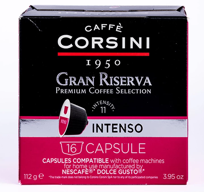 80 Capsules Nescafe® Dolce Gusto® Compatibles Gran Riserva Intenso - CAFFE CORSINI 2 80 Capsules Nescafe® Dolce Gusto® Compatibles Gran Riserva Intenso - CAFFE CORSINI – Image 2