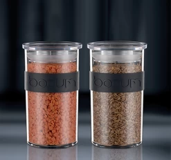 4 Bocaux Noirs - Conservation PC PRESSO - 25 Cl -BODUM -Cafe Lux Magasin image secondaire boite 3.0