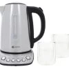 Bouilloire Kottea KT102 Température Réglable Inox 1.7L + 2 Verres Mila 25 Cl