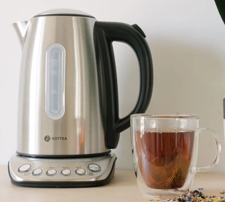 Bouilloire Kottea KT102 Température Réglable Inox 1.7L + 2 Verres Mila 25 Cl 2 Bouilloire Kottea KT102 Température Réglable Inox 1.7L + 2 Verres Mila 25 Cl – Image 2