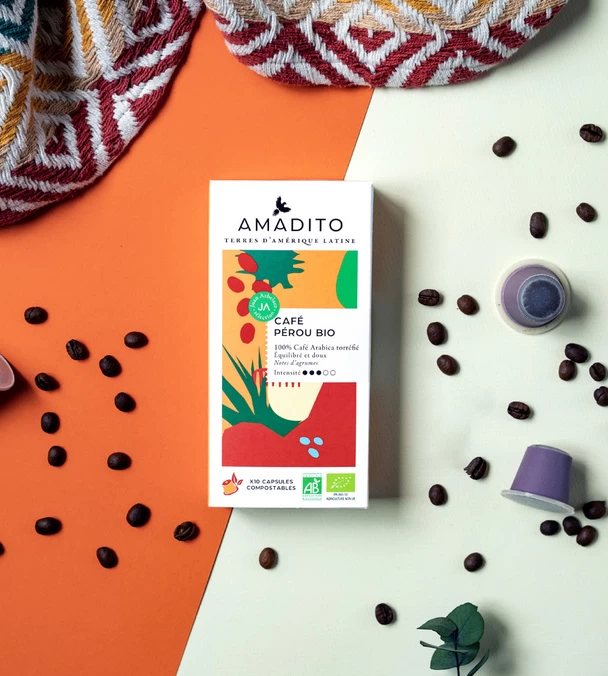 30 Caspules Compatibles Nespresso® CompostablesAmadito - Pérou Bio 2 30 Caspules Compatibles Nespresso® CompostablesAmadito - Pérou Bio – Image 2