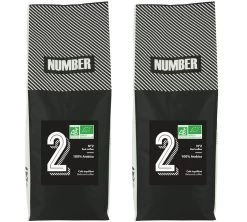 2 X 1kg Café En Grain Bio 100% Arabica Number N°2 - Number